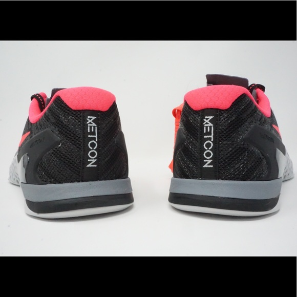 Women’s Nike Metcon 3 Training Shoes Grey Pink - Picture 2 of 8